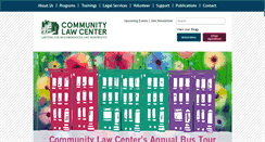Desktop Screenshot of communitylaw.org