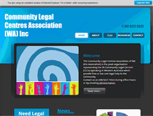 Tablet Screenshot of communitylaw.net